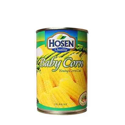 Hosen Baby Corn Young Cut Can 400 gm